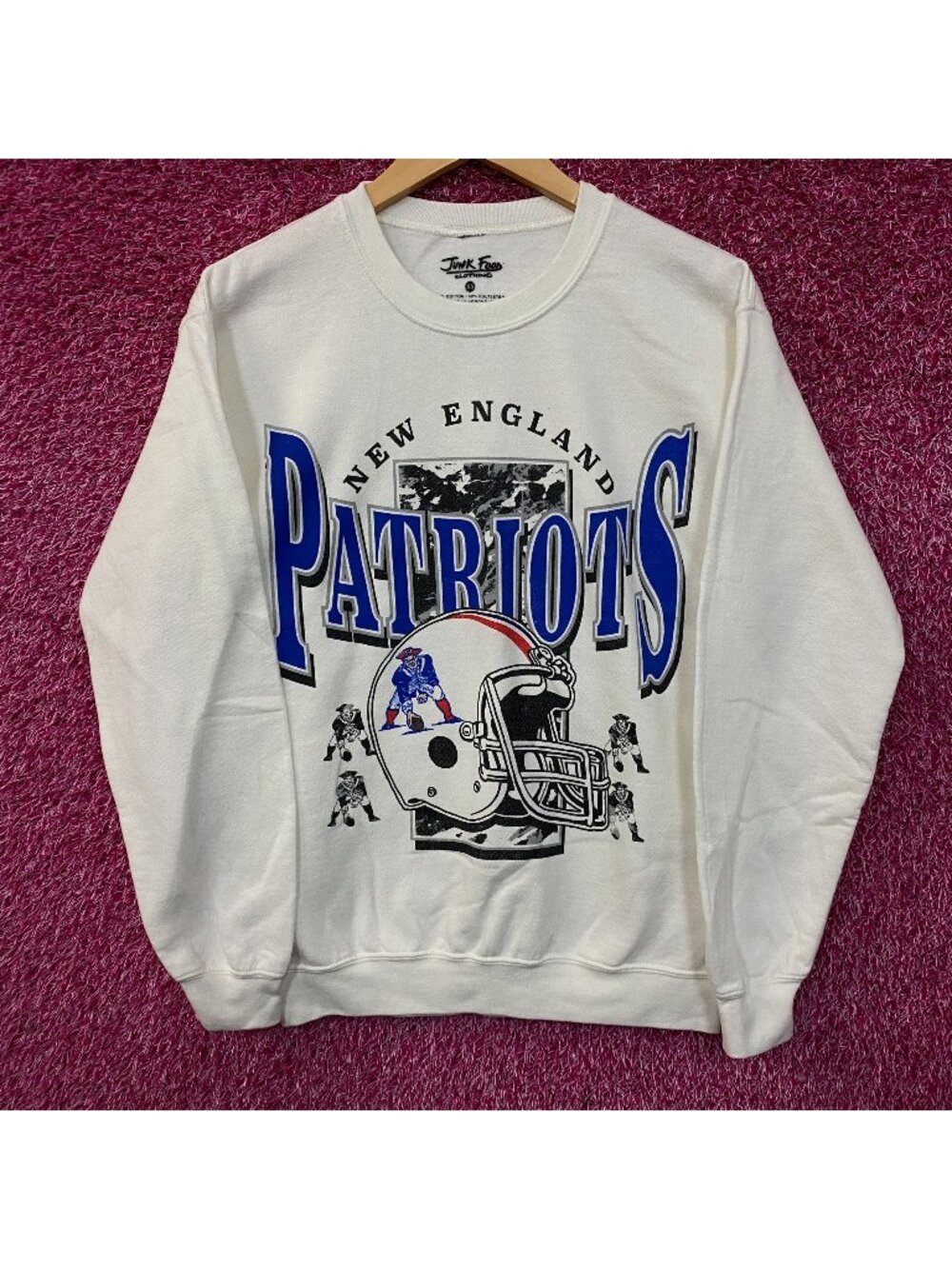 Junk Food Clothing New England Patriots Crewneck Sweatshirt XS